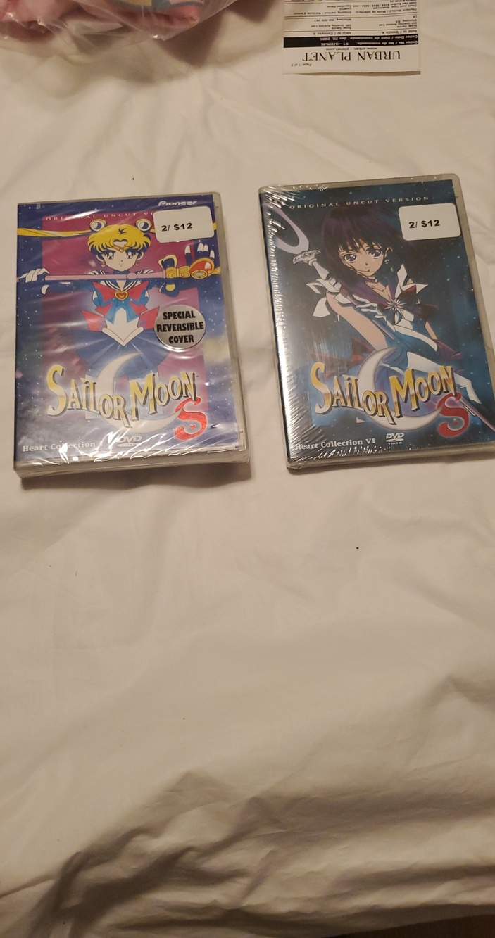 NWT two  Sailor Moon S DVD - Heart Collections 1 & 6